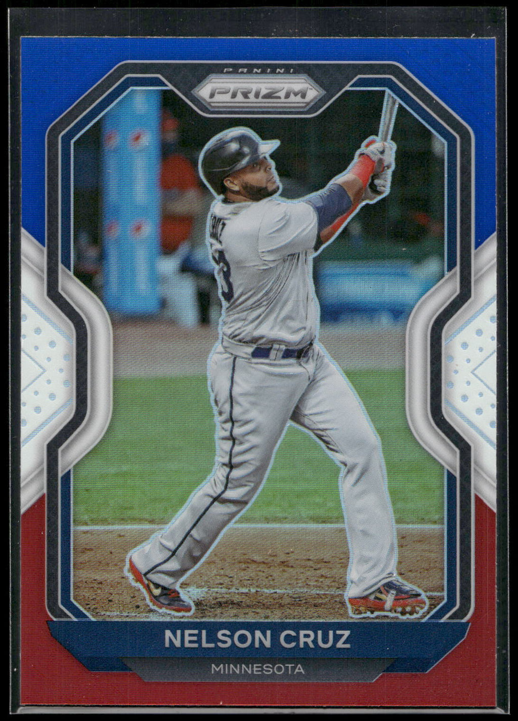 2021 Panini Prizm #200 Nelson Cruz Red/White/Blue Prizm