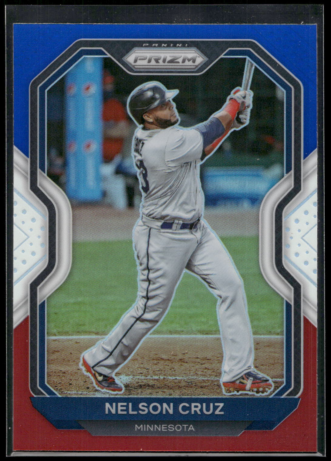 2021 Panini Prizm #200 Nelson Cruz Red/White/Blue Prizm