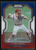 2021 Panini Prizm #214 J.T. Realmuto Red/White/Blue Prizm