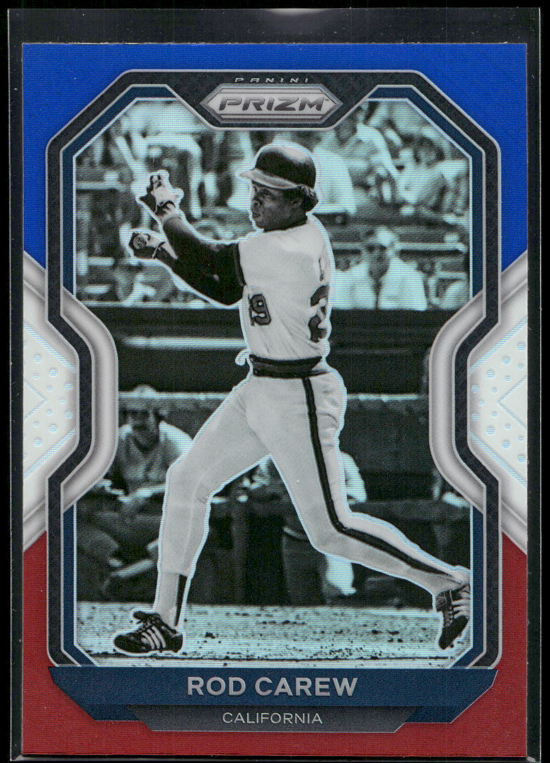 2021 Panini Prizm #99 Rod Carew Red/White/Blue Prizm