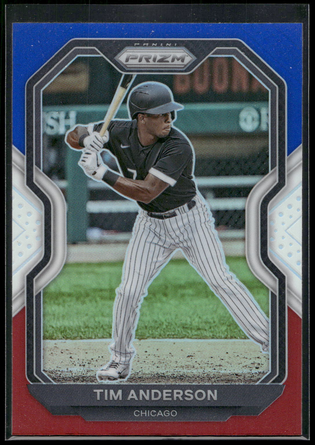 2021 Panini Prizm #71 Tim Anderson Red/White/Blue Prizm