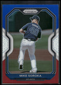 2021 Panini Prizm #174 Mike Soroka Red/White/Blue Prizm