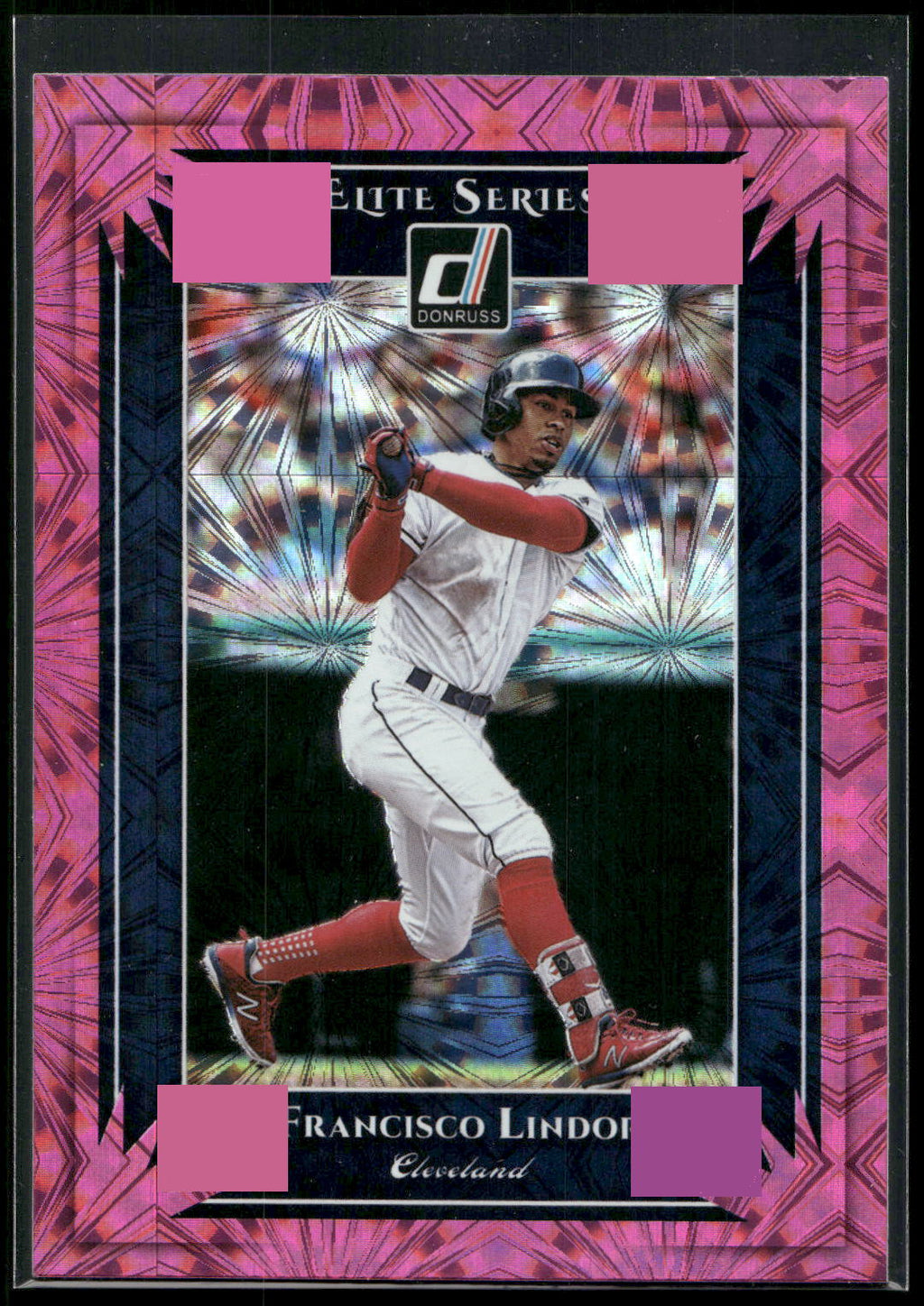 2019 Donruss #ES9 Francisco Lindor Elite Series Pink Fireworks