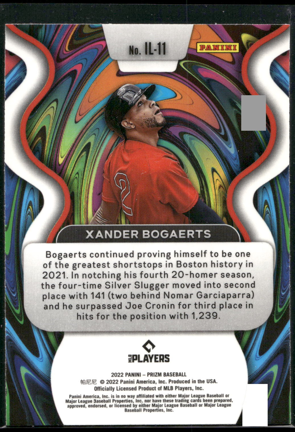 2022 Panini Prizm #IL-11 Xander Bogaerts Illumination