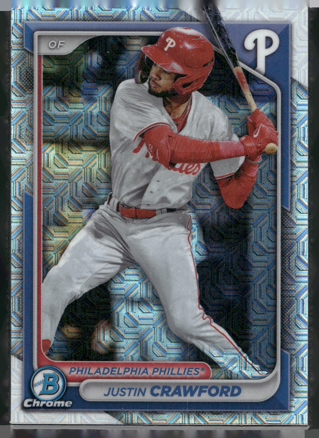2024 Bowman #BCP-17 Justin Crawford Chrome Prospects Mojo Refractors