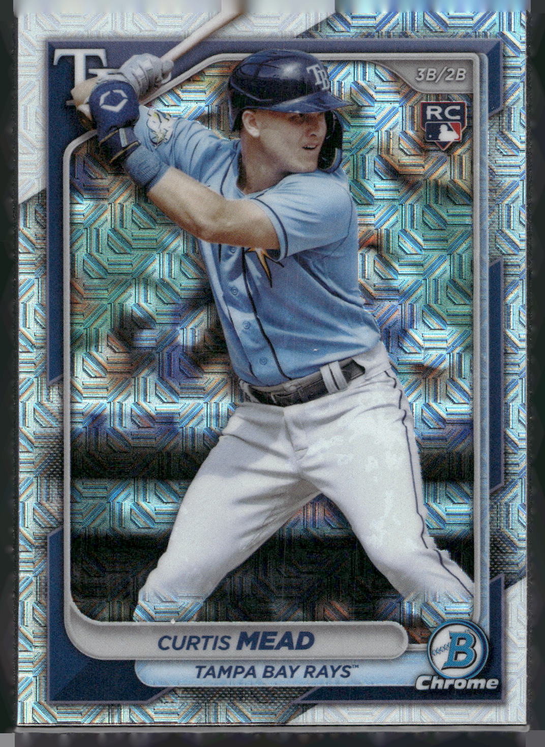 2024 Bowman #28 Curtis Mead Chrome Mojo Refractors