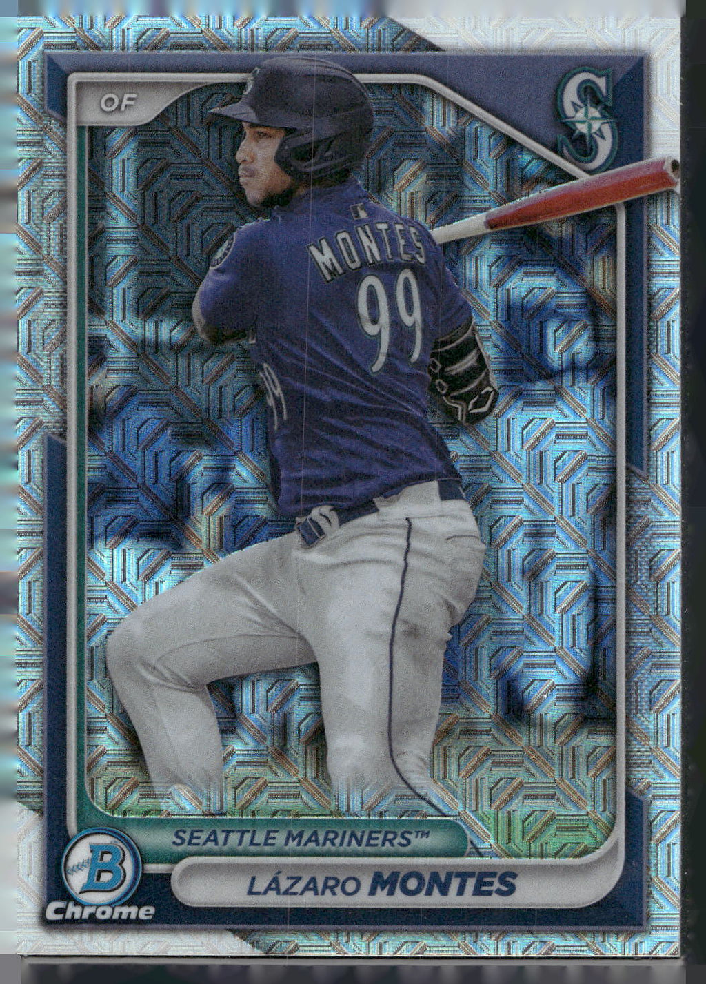 2024 Bowman #BCP-110 Lázaro Montes Chrome Prospects Mojo Refractors