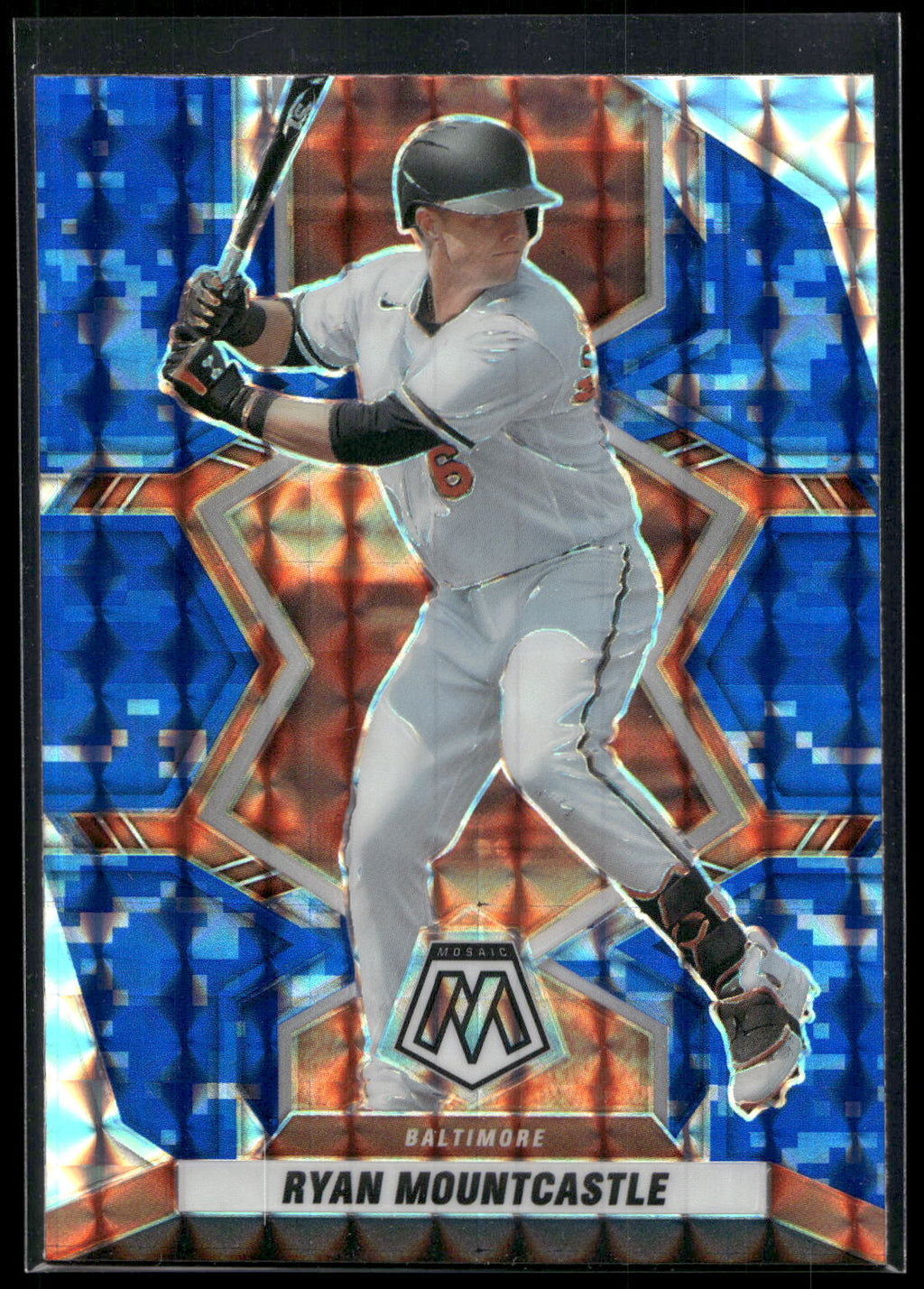 2022 Panini Mosaic #10 Ryan Mountcastle Blue Camo Mosaic