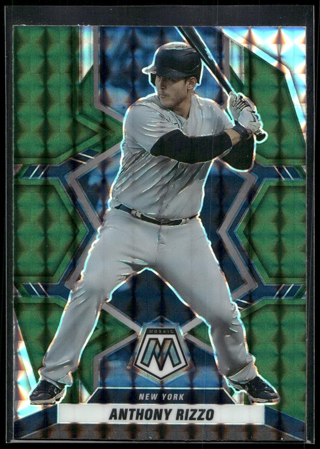 2022 Panini Mosaic #143 Anthony Rizzo Green Mosaic