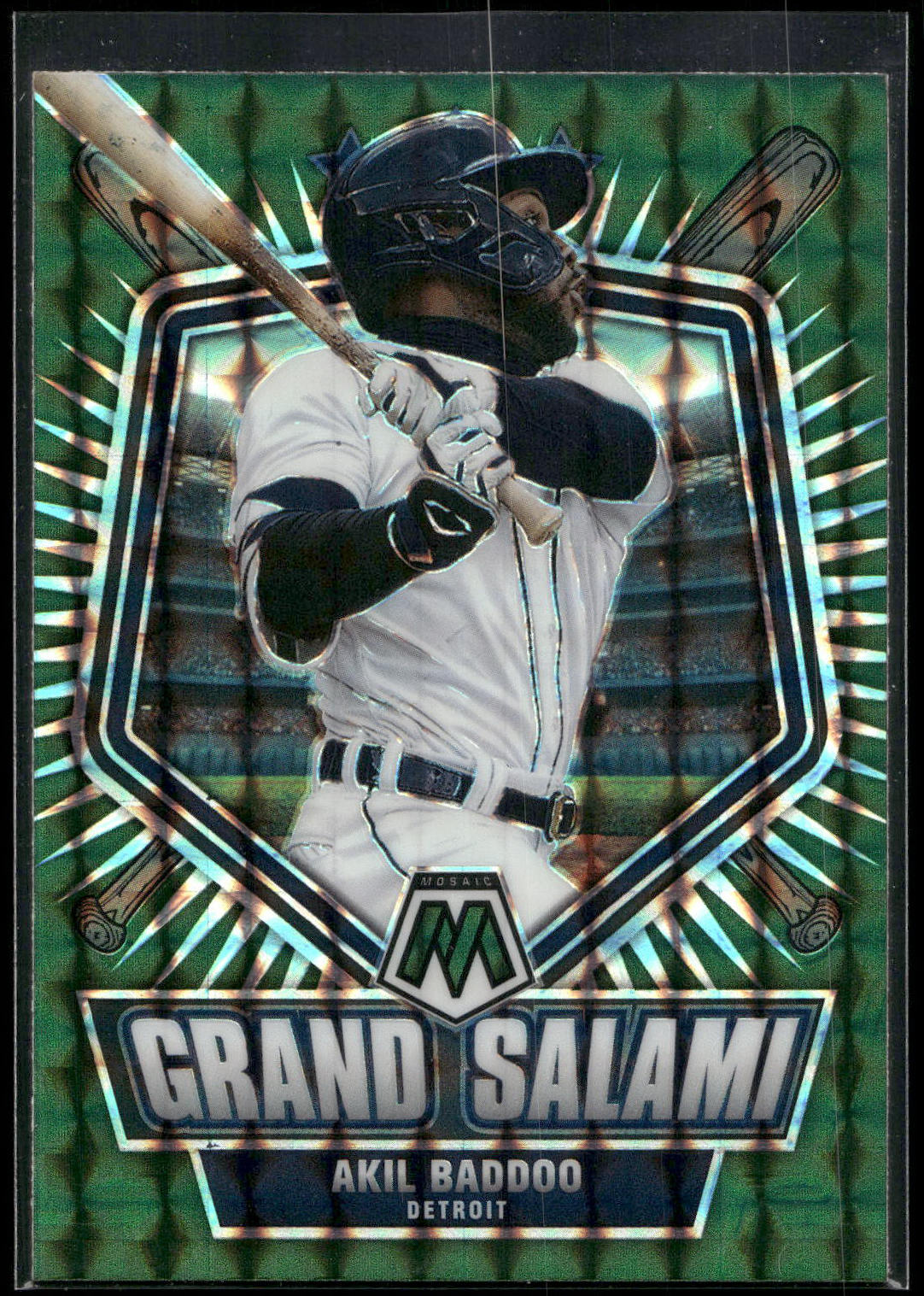 2022 Panini Mosaic #GS-3 Akil Baddoo Grand Salami Green Mosaic