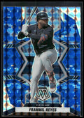 2022 Panini Mosaic #76 Franmil Reyes Blue Camo Mosaic