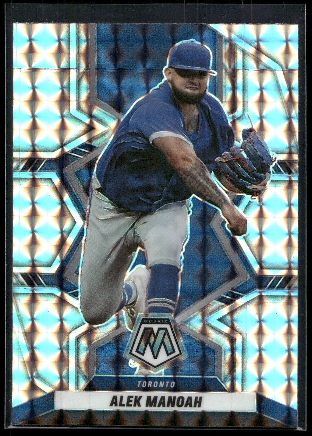 2022 Panini Mosaic #194 Alek Manoah Green Mosaic