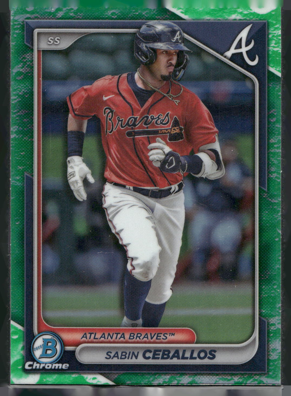 2024 Bowman #BCP-130 Sabin Ceballos Chrome Prospects Lunar Glow Refractors