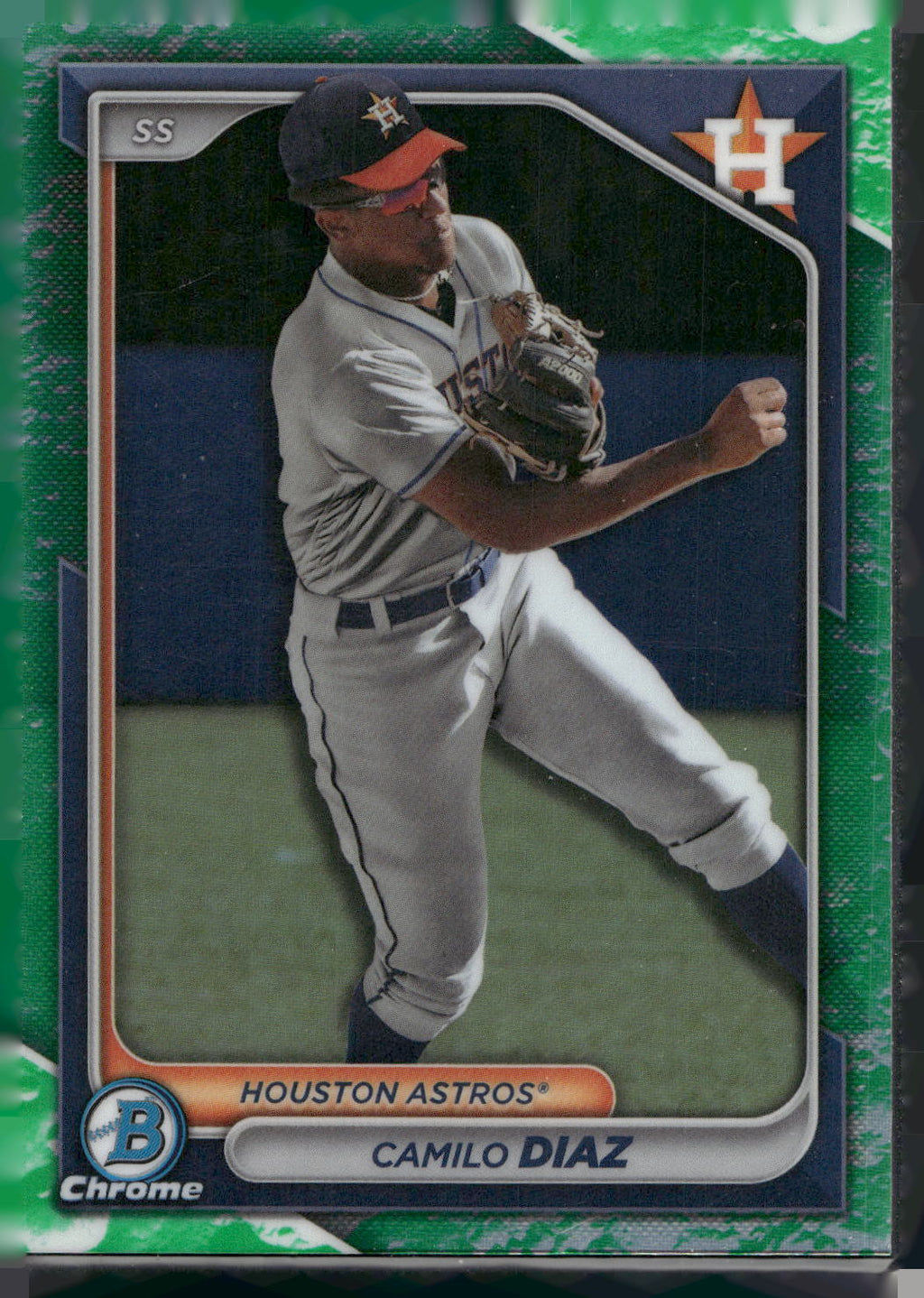 2024 Bowman #BCP-135 Camilo Diaz Chrome Prospects Lunar Glow Refractors