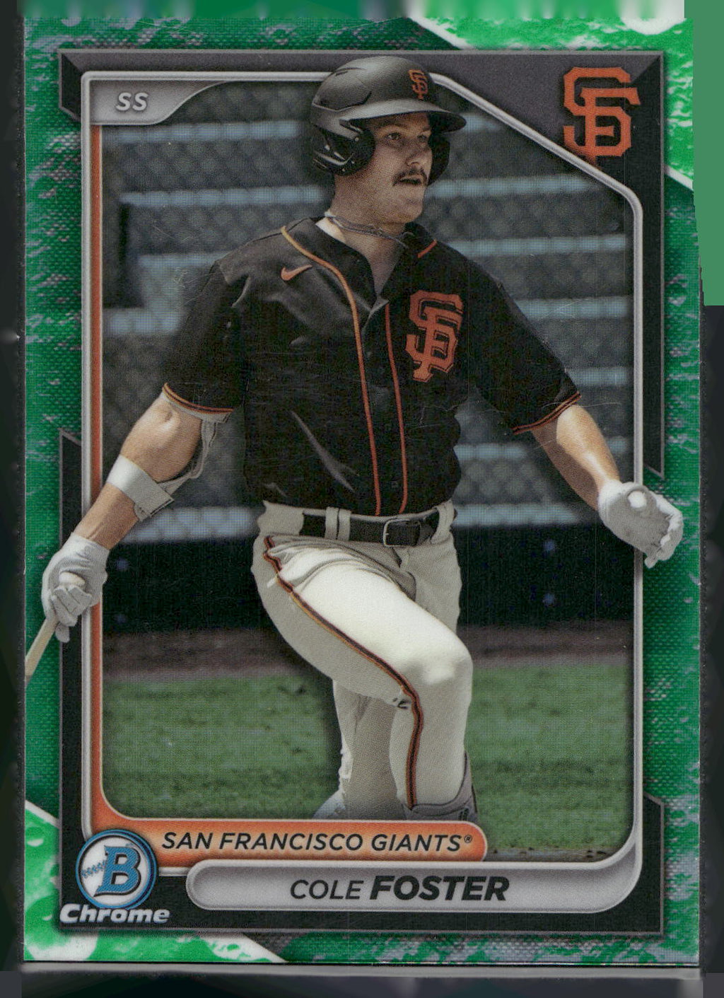 2024 Bowman #BCP-83 Cole Foster Chrome Prospects Lunar Glow Refractors