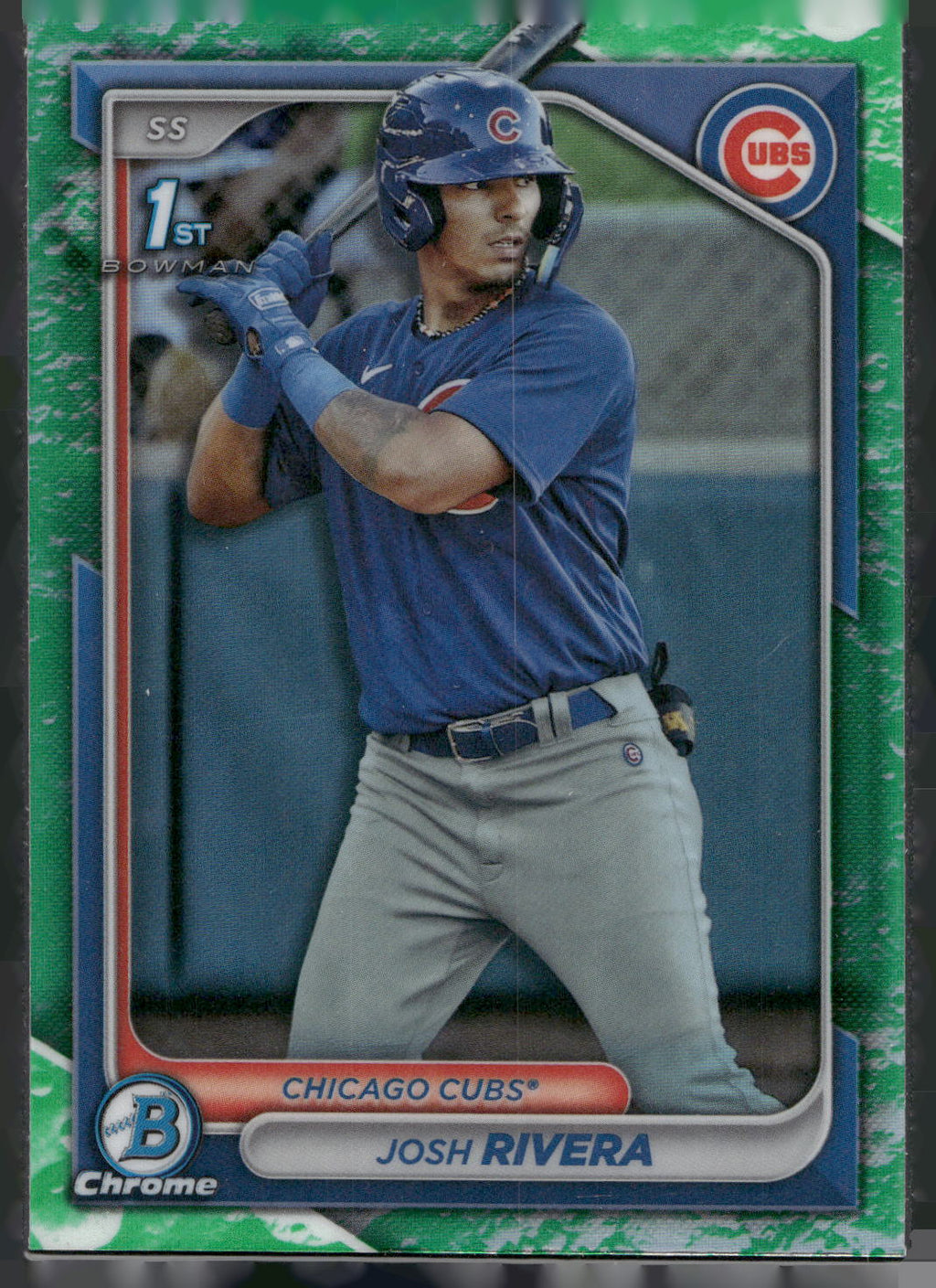 2024 Bowman #BCP-115 Josh Rivera Chrome Prospects Lunar Glow Refractors