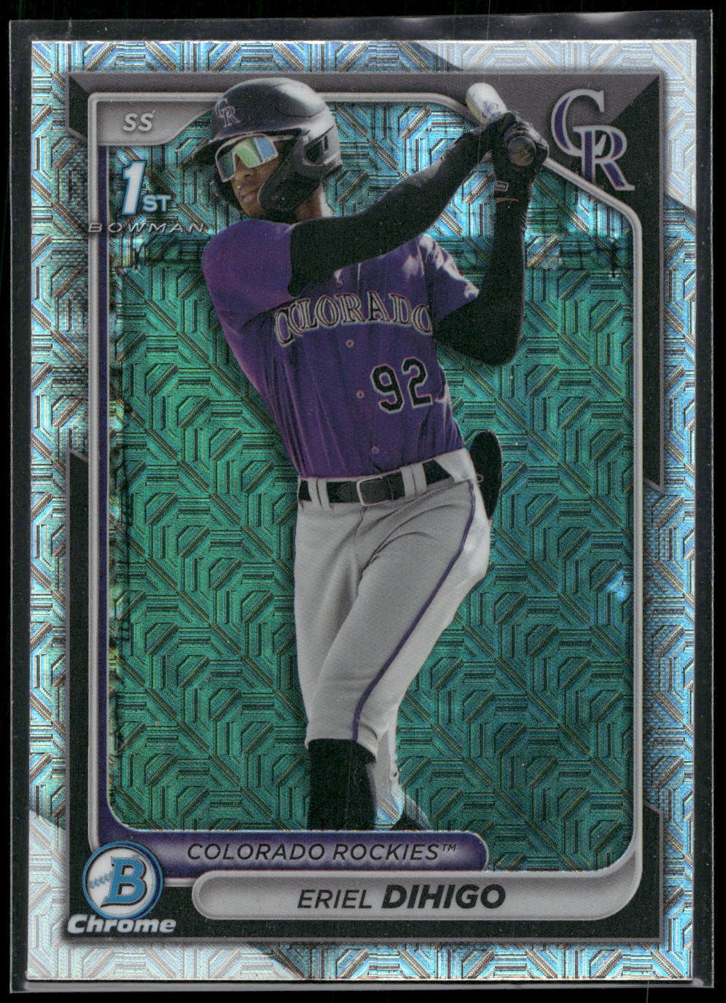 2024 Bowman Chrome #BCP-200 Eriel Dihigo Prospects Mojo Refractors