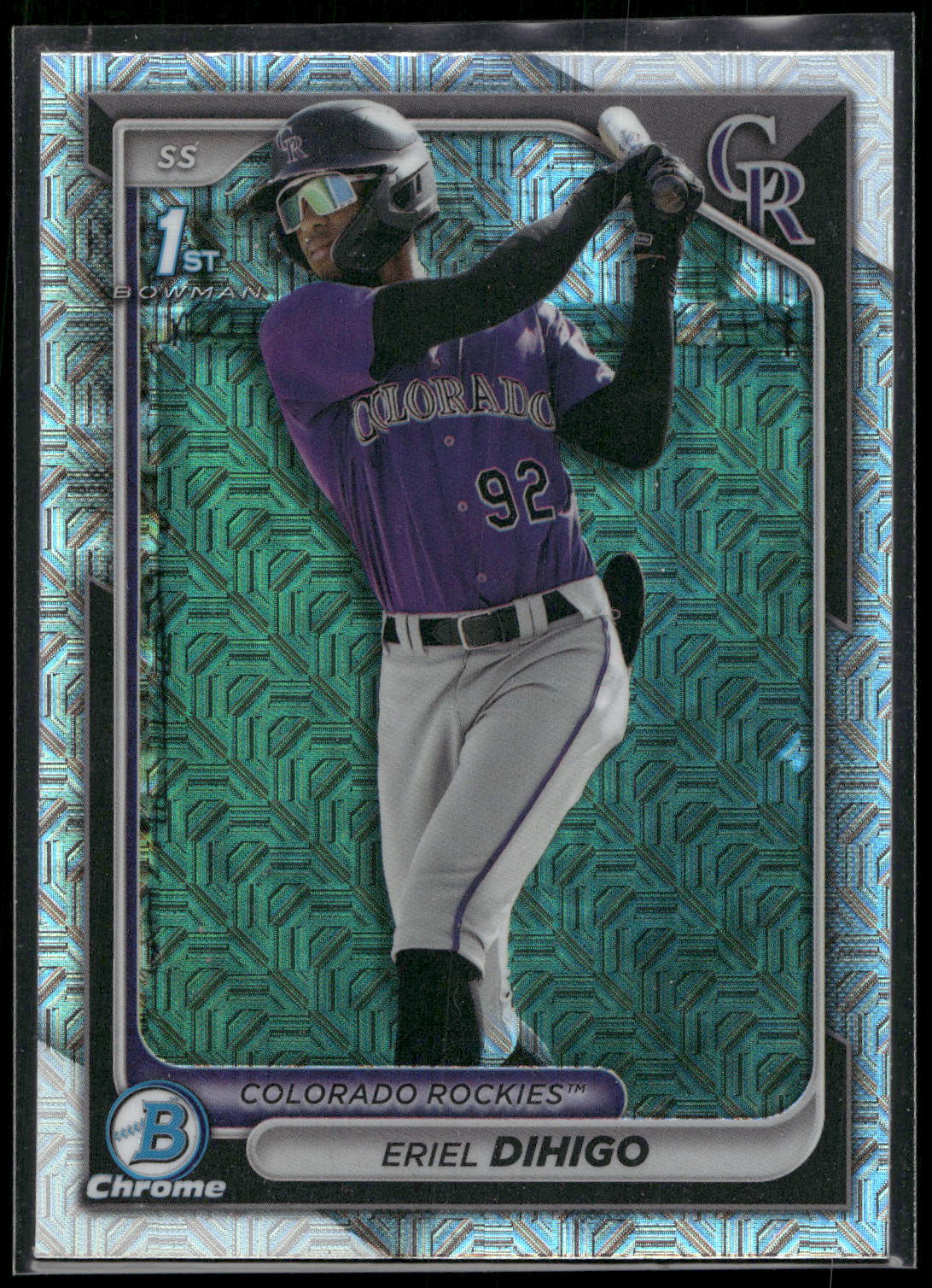 2024 Bowman Chrome #BCP-200 Eriel Dihigo Prospects Mojo Refractors