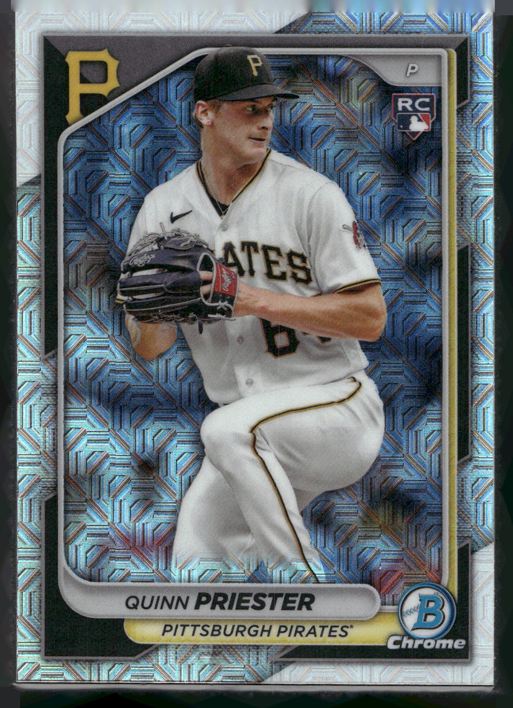2024 Bowman #67 Quinn Priester Chrome Mojo Refractors