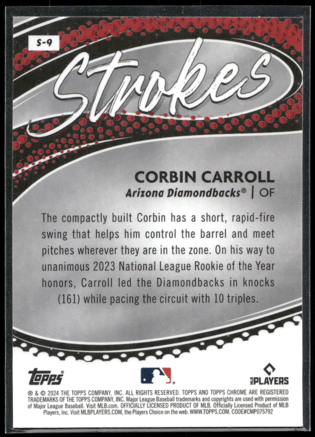 2024 Topps Chrome #S-9 Corbin Carroll Strokes