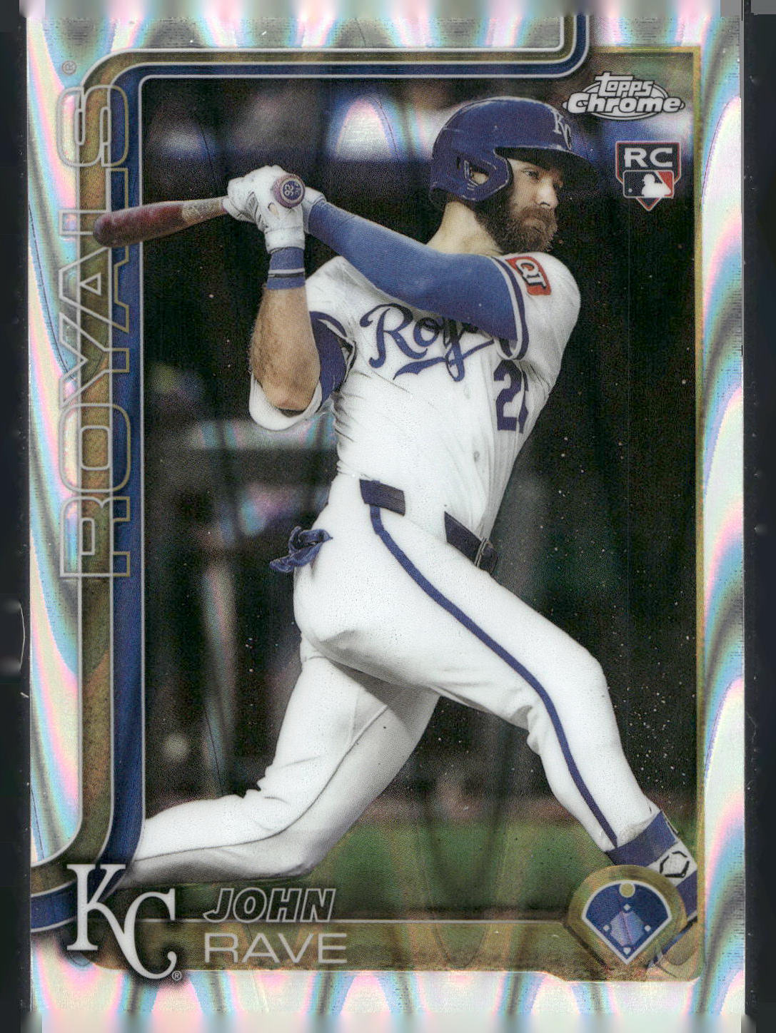 2025 Topps Chrome Update #USC136 John Rave RayWave Refractor