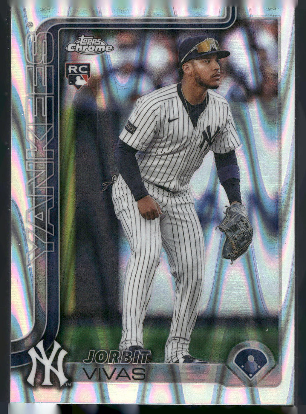2025 Topps Chrome Update #USC113 Jorbit Vivas RayWave Refractor
