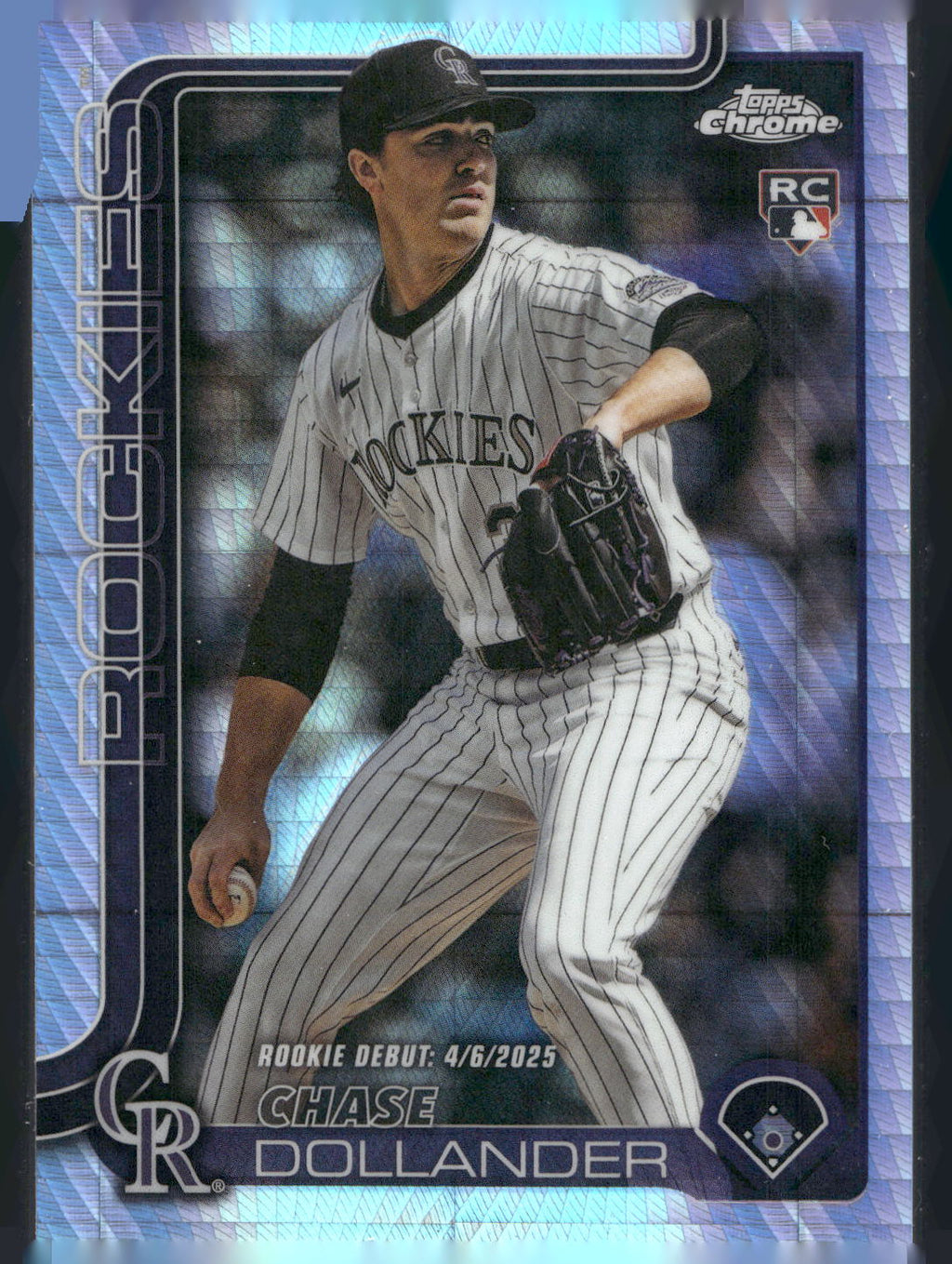 2025 Topps Chrome Update #USC175 Chase Dollander RayWave Refractor