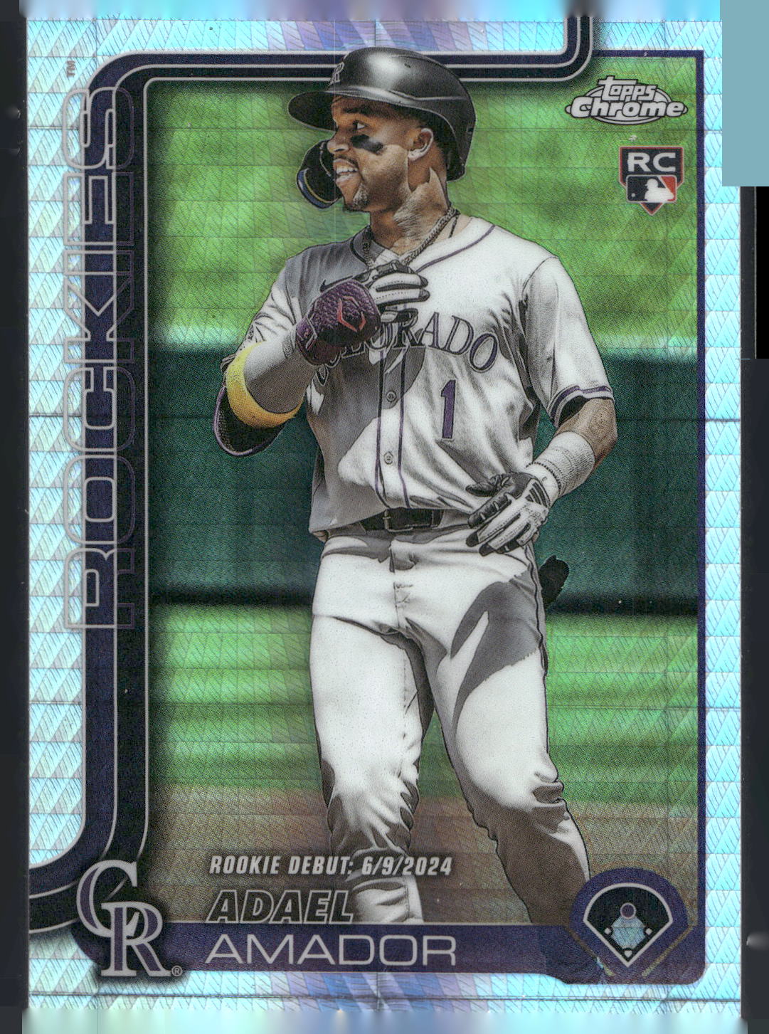 2025 Topps Chrome Update #USC143 Adael Amador RayWave Refractor