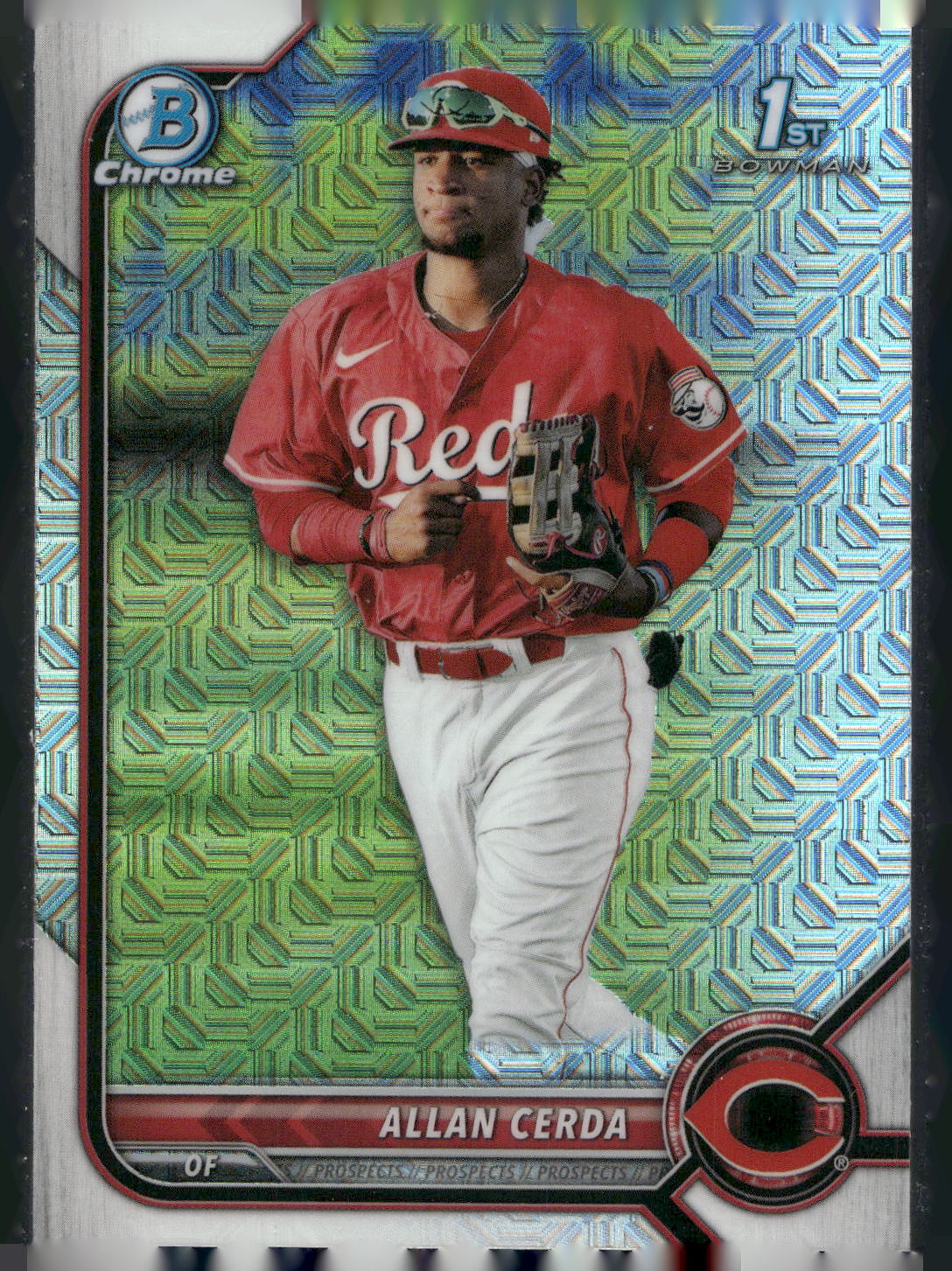 2022 Bowman #BCP-142 Allan Cerda Chrome Prospects Mojo Refractors
