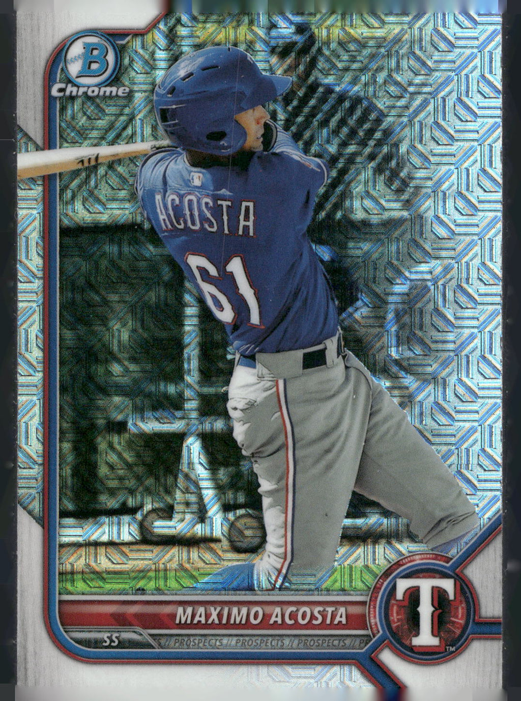2022 Bowman #BCP-113 Maximo Acosta Chrome Prospects Mojo Refractors