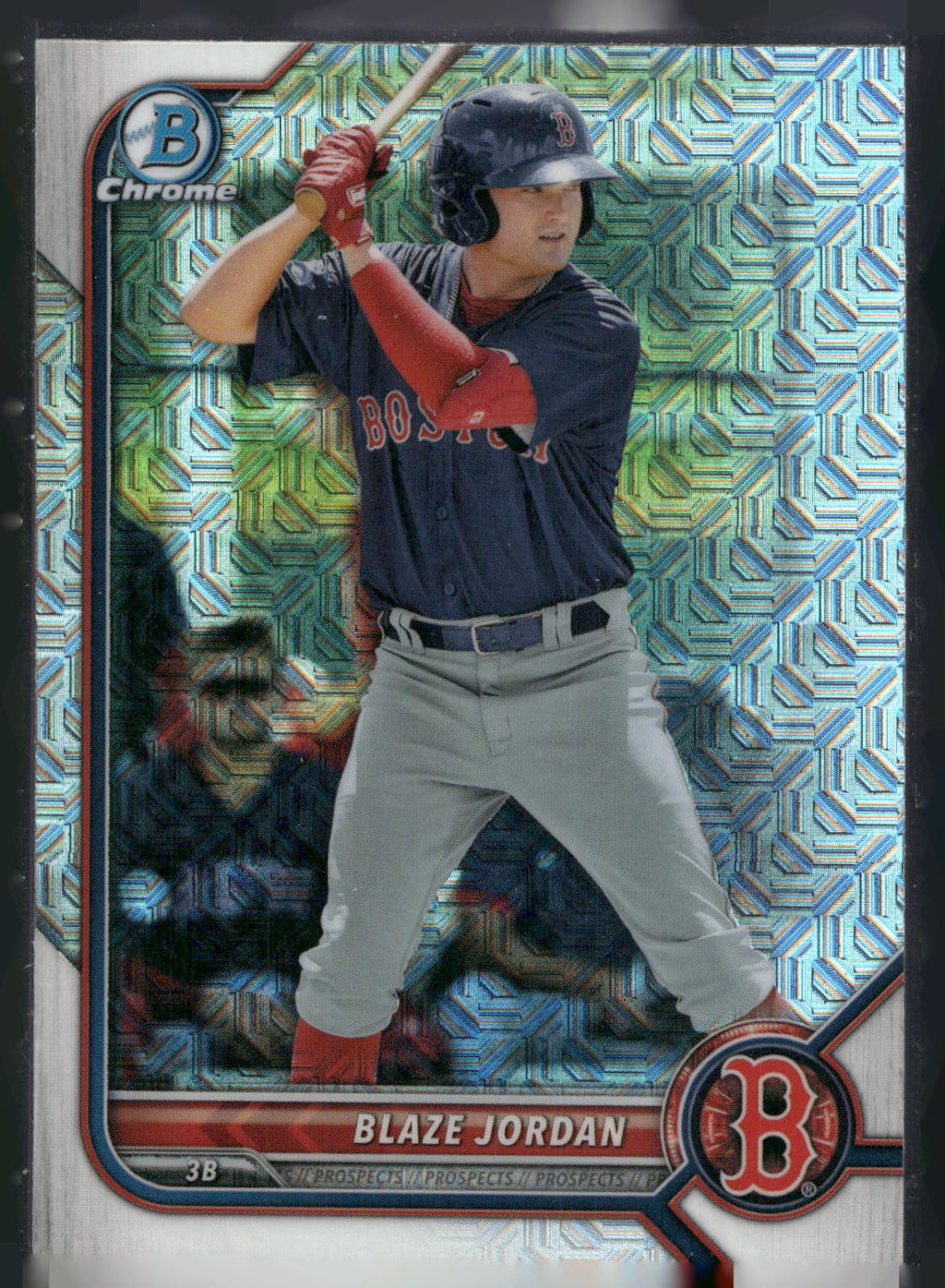 2022 Bowman #BCP-58 Blaze Jordan Chrome Prospects Mojo Refractors