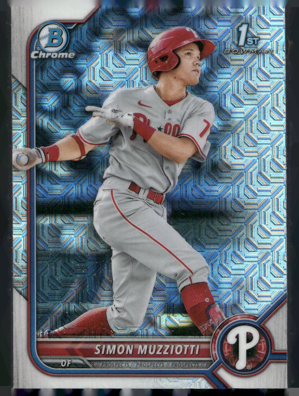 2022 Bowman #BCP-40 Simon Muzziotti Chrome Prospects Mojo Refractors