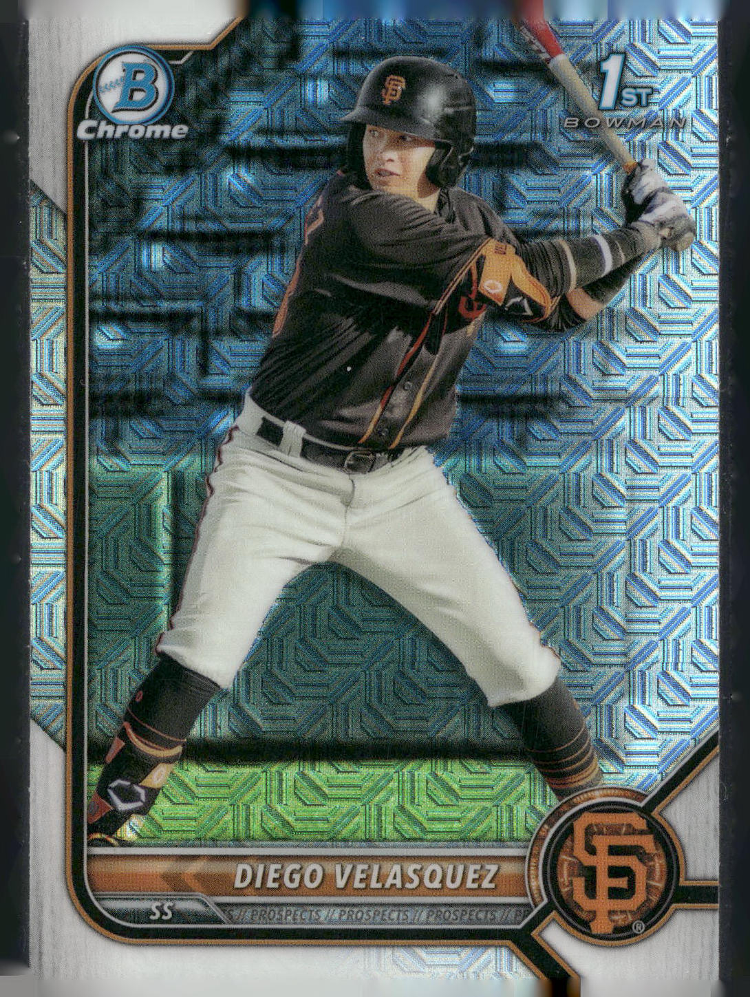 2022 Bowman #BCP-110 Diego Velasquez Chrome Prospects Mojo Refractors