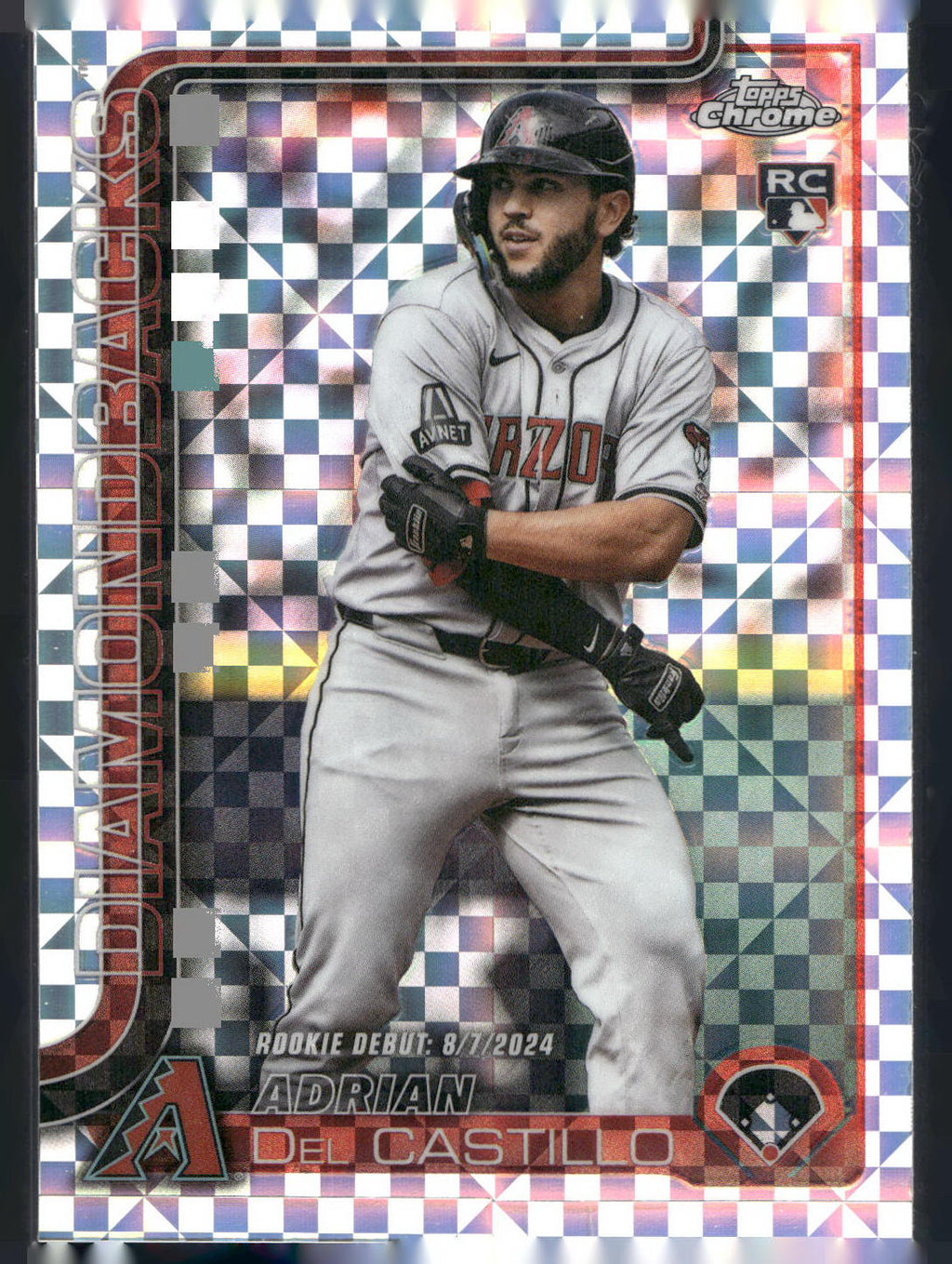 2025 Topps Chrome Update #USC92 Adrian Del Castillo X-Fractors