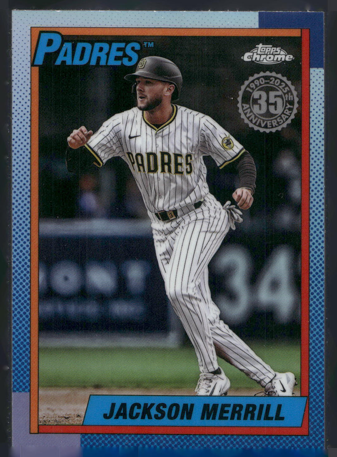 2025 Topps Chrome Update #90CU-5 Jackson Merrill 1990 Topps Chrome