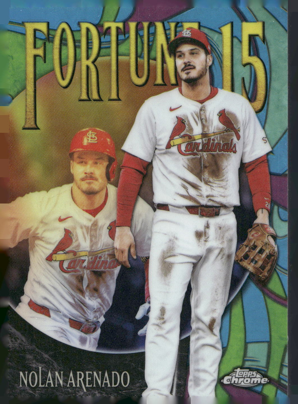 2025 Topps Chrome Update #F15-16 Nolan Arenado Fortune 15