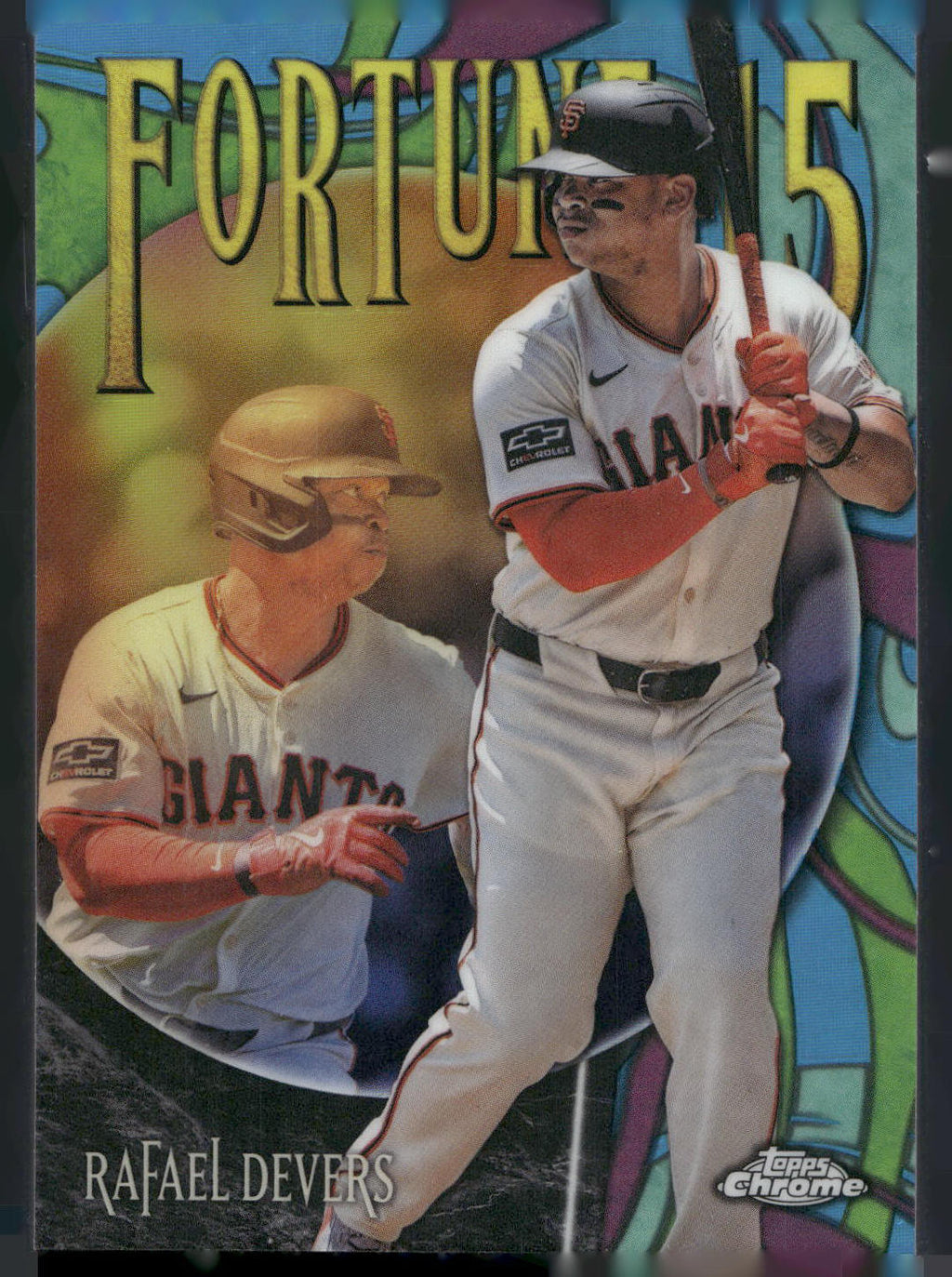 2025 Topps Chrome Update #F15-12 Rafael Devers Fortune 15