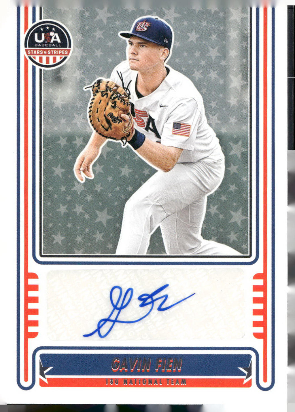 2024 Panini Stars & Stripes USA Baseball #NTS-GF Gavin Fien Signatures