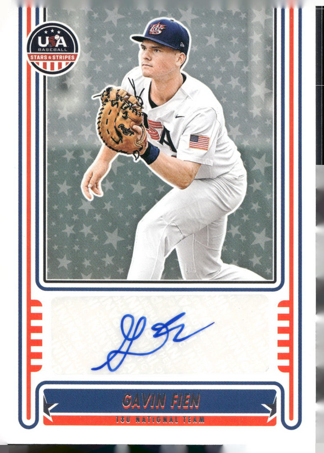 2024 Panini Stars & Stripes USA Baseball #NTS-GF Gavin Fien Signatures