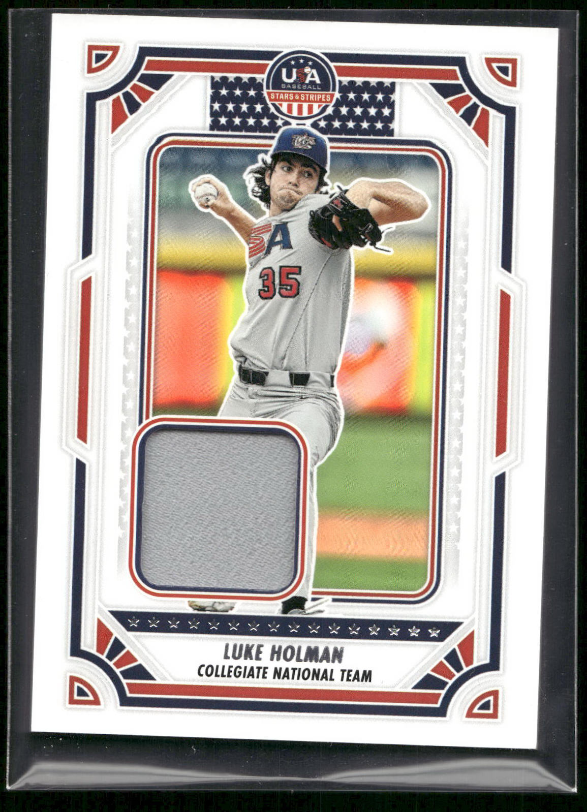 2024 Panini Stars & Stripes USA Baseball #USA-LH Luke Holman USA Materials