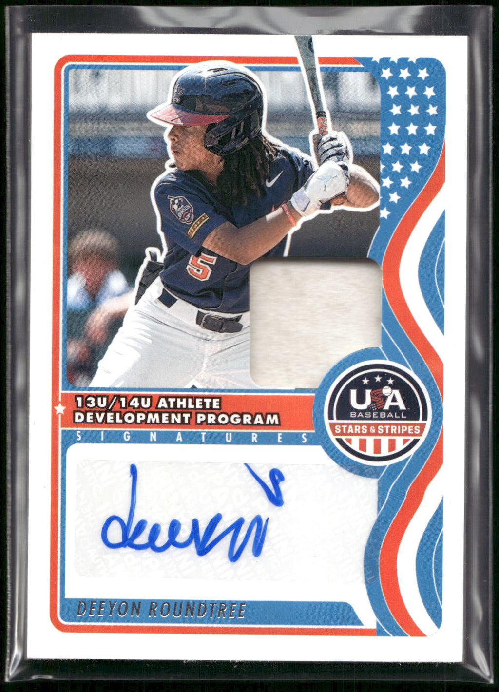 2025 Panini Stars & Stripes USA Baseball #NTS-DR Deeyon Roundtree Auto /199