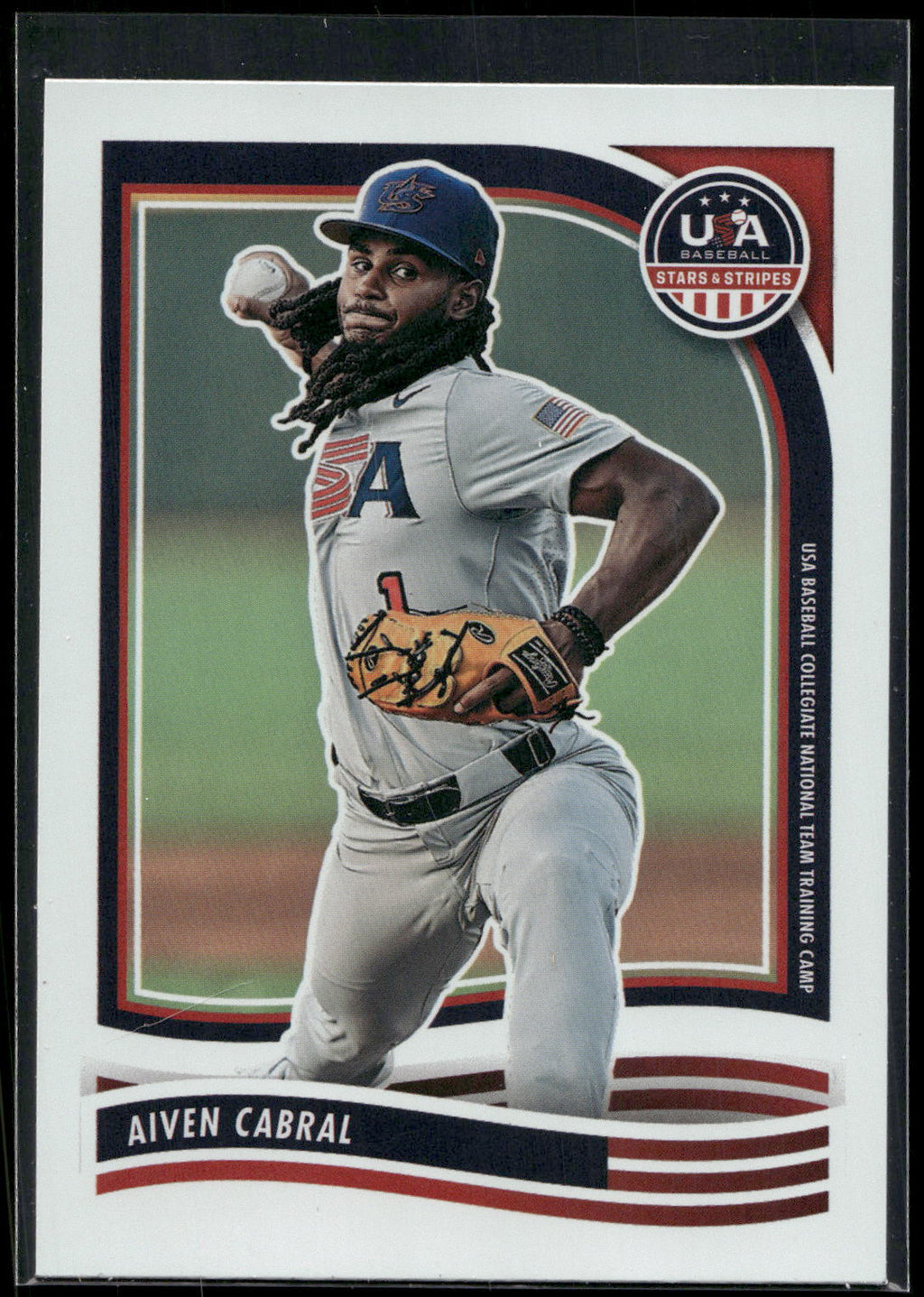 2024 Panini Stars & Stripes USA Baseball #112 Aiven Cabral