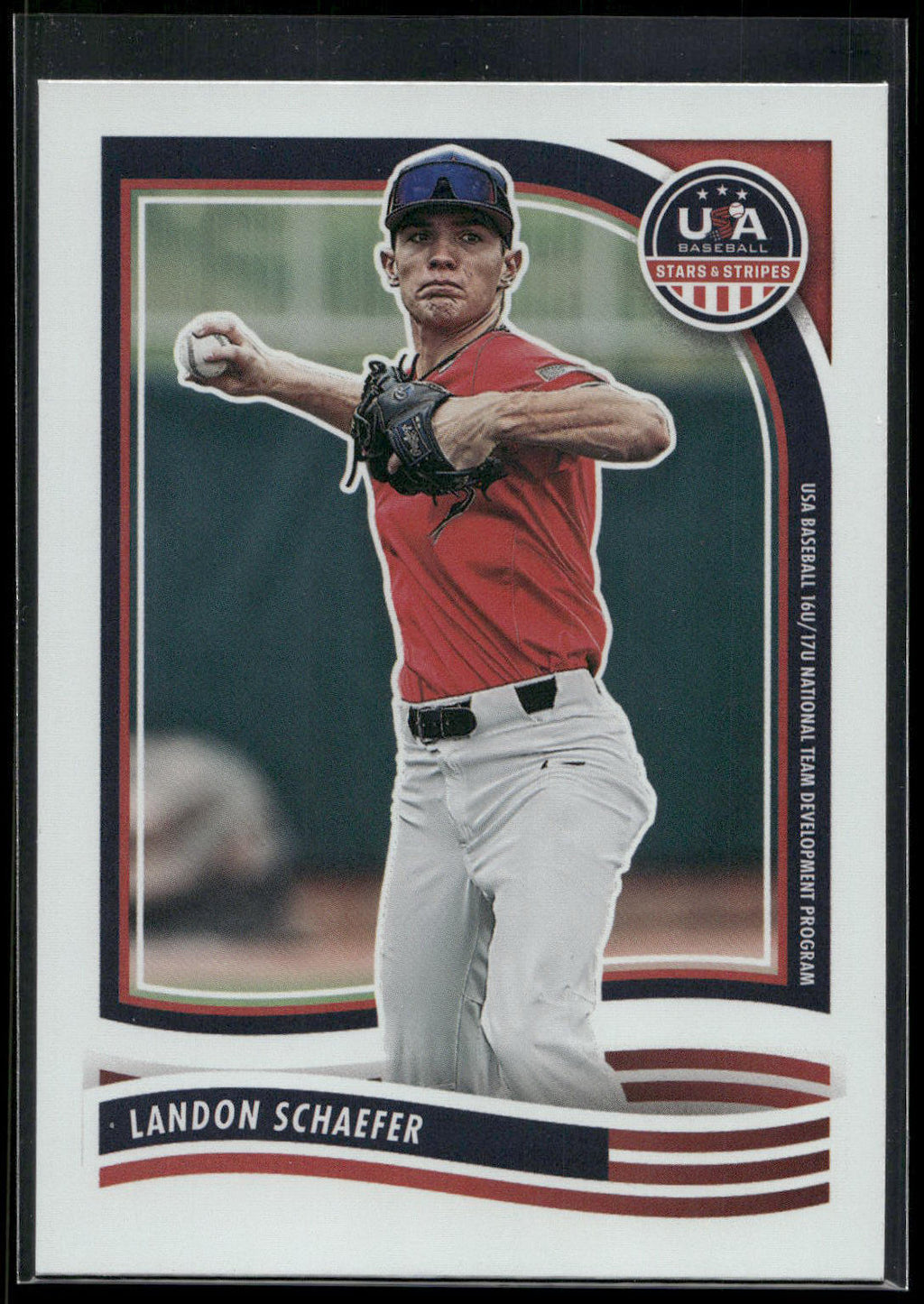 2024 Panini Stars & Stripes USA Baseball #195 Landon Schaefer