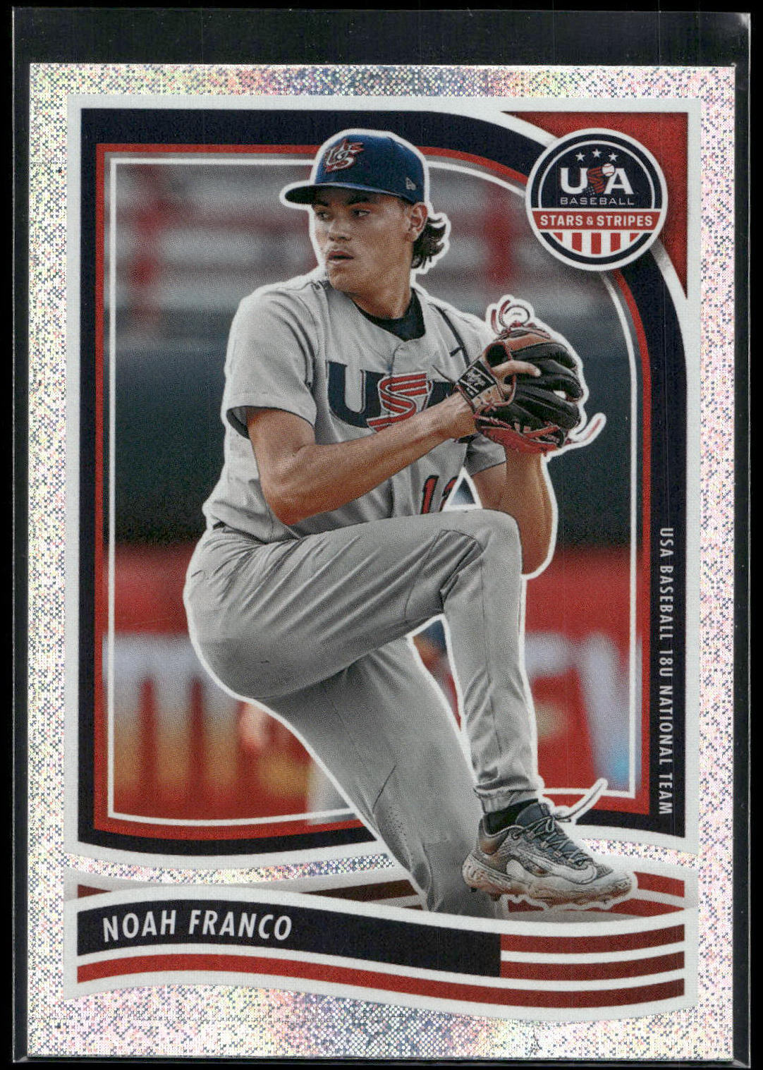 2024 Panini Stars & Stripes USA Baseball #1 Noah Franco Opening Day