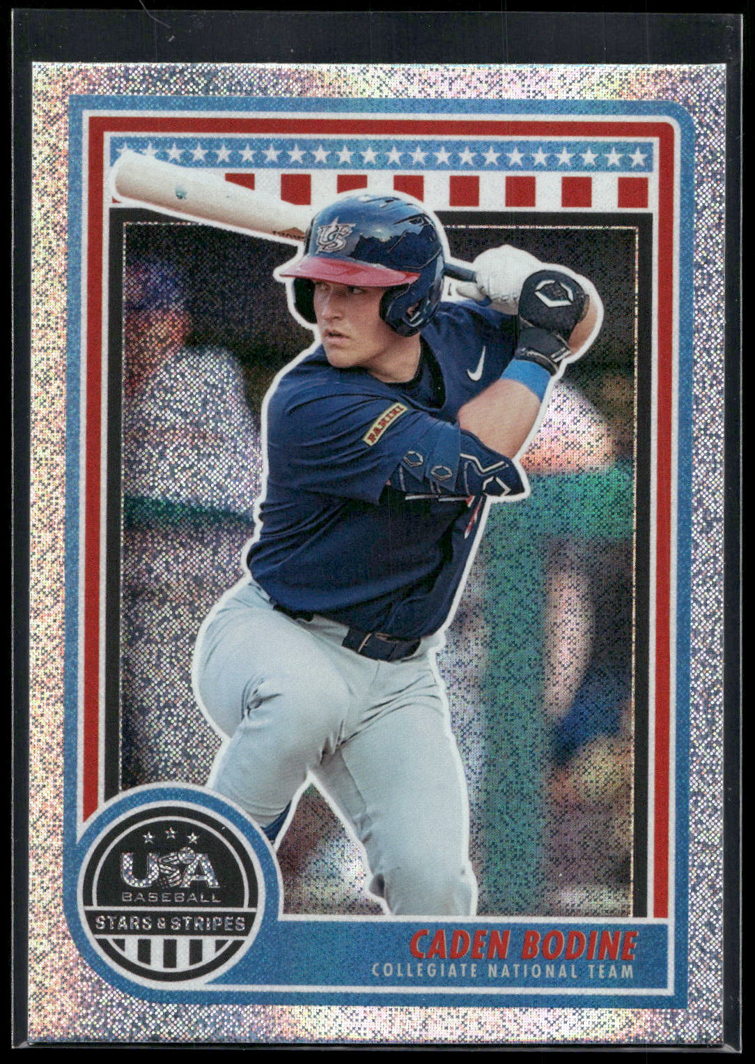 2025 Panini Stars & Stripes USA Baseball #21 Caden Bodine Opening Day