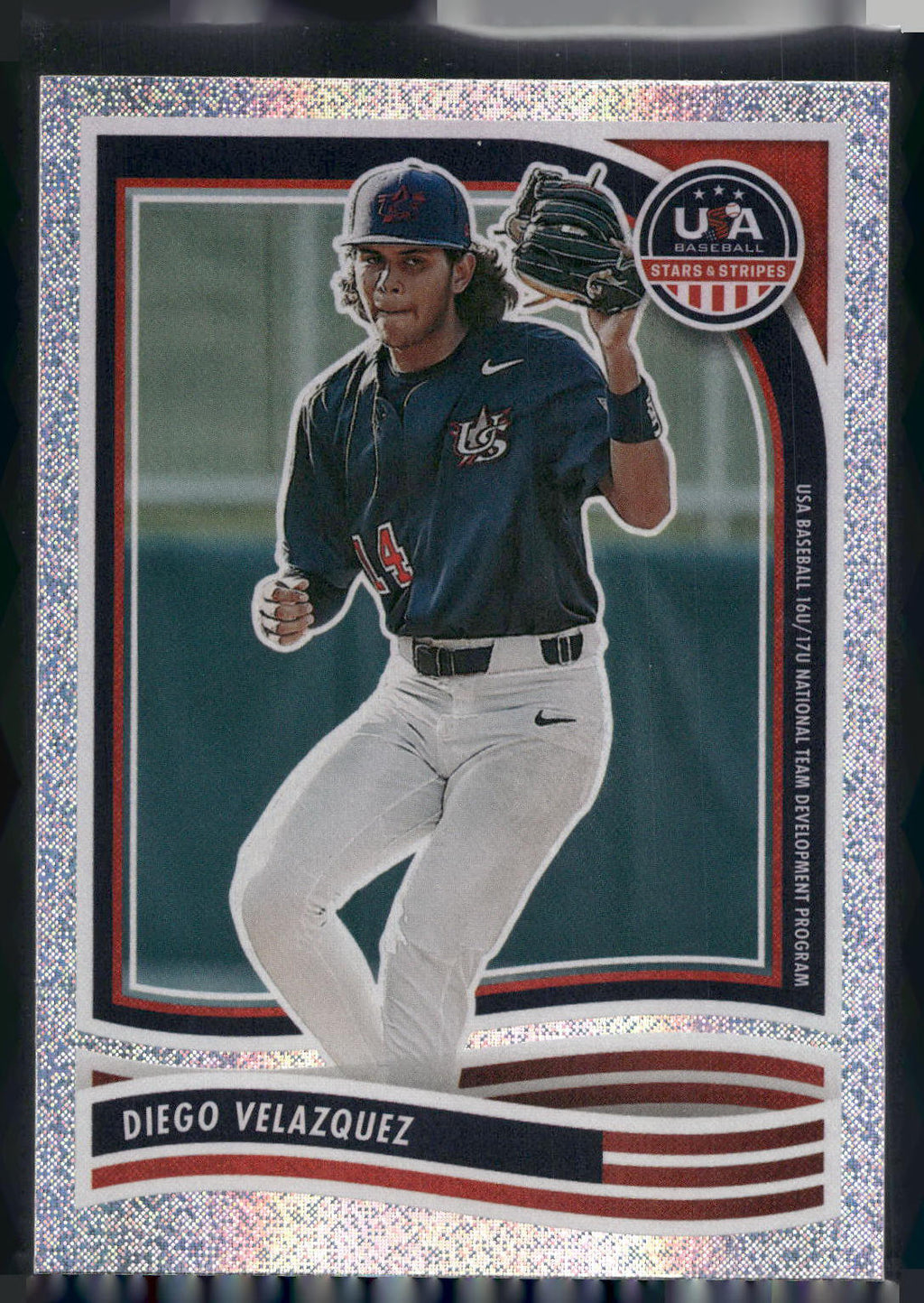 2024 Panini Stars & Stripes USA Baseball #198 Diego Velazquez Opening Day