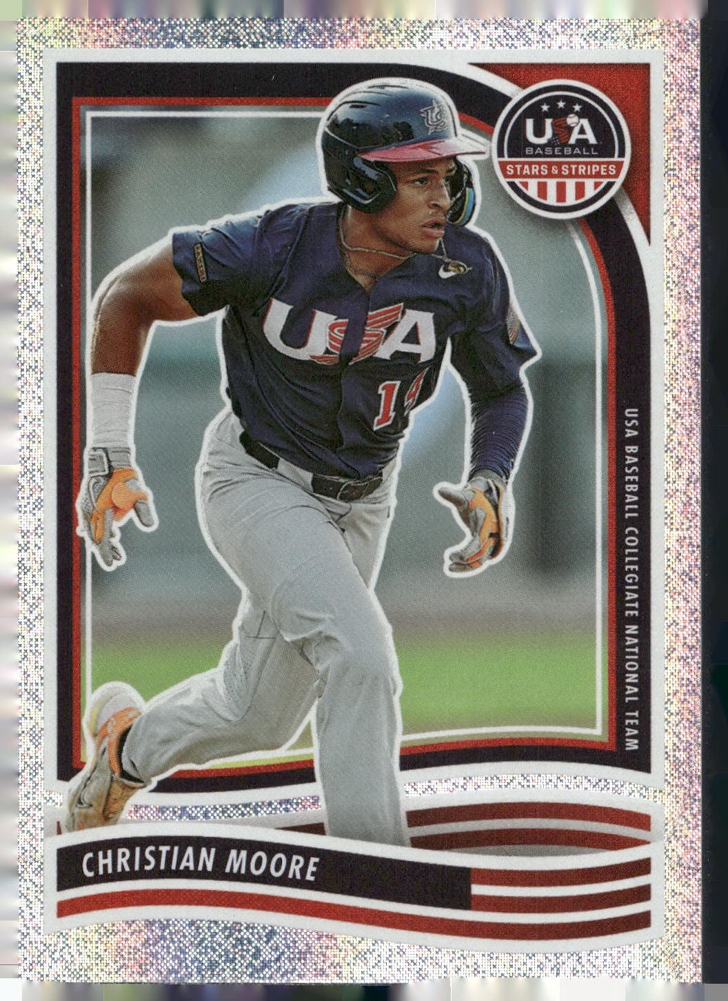 2024 Panini Stars & Stripes USA Baseball #21 Christian Moore Opening Day