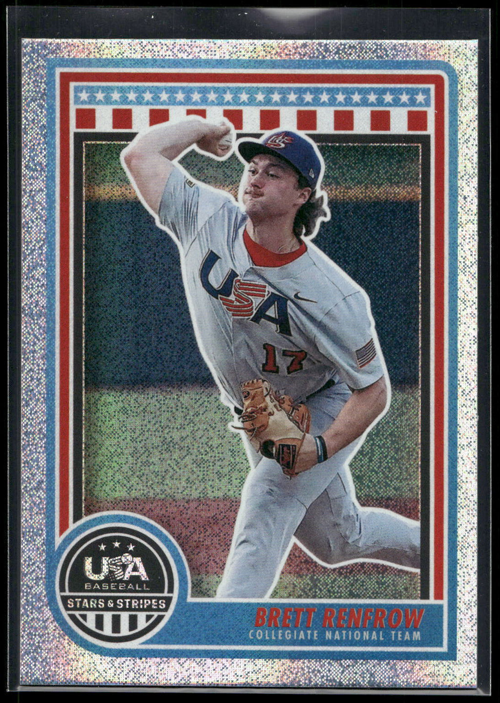 2025 Panini Stars & Stripes USA Baseball #96 Brett Renfrow Opening Day