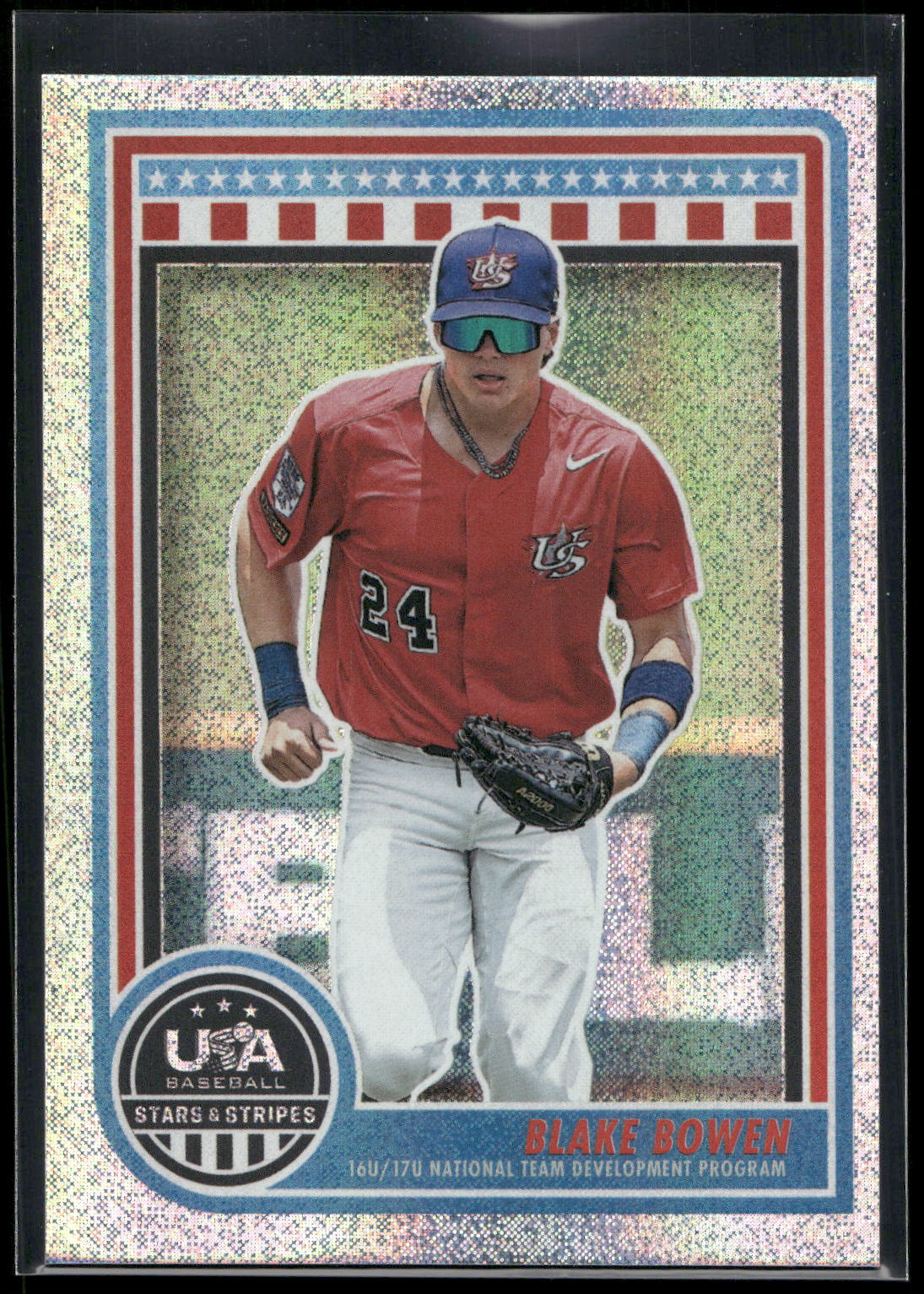 2025 Panini Stars & Stripes USA Baseball #190 Blake Bowen Opening Day
