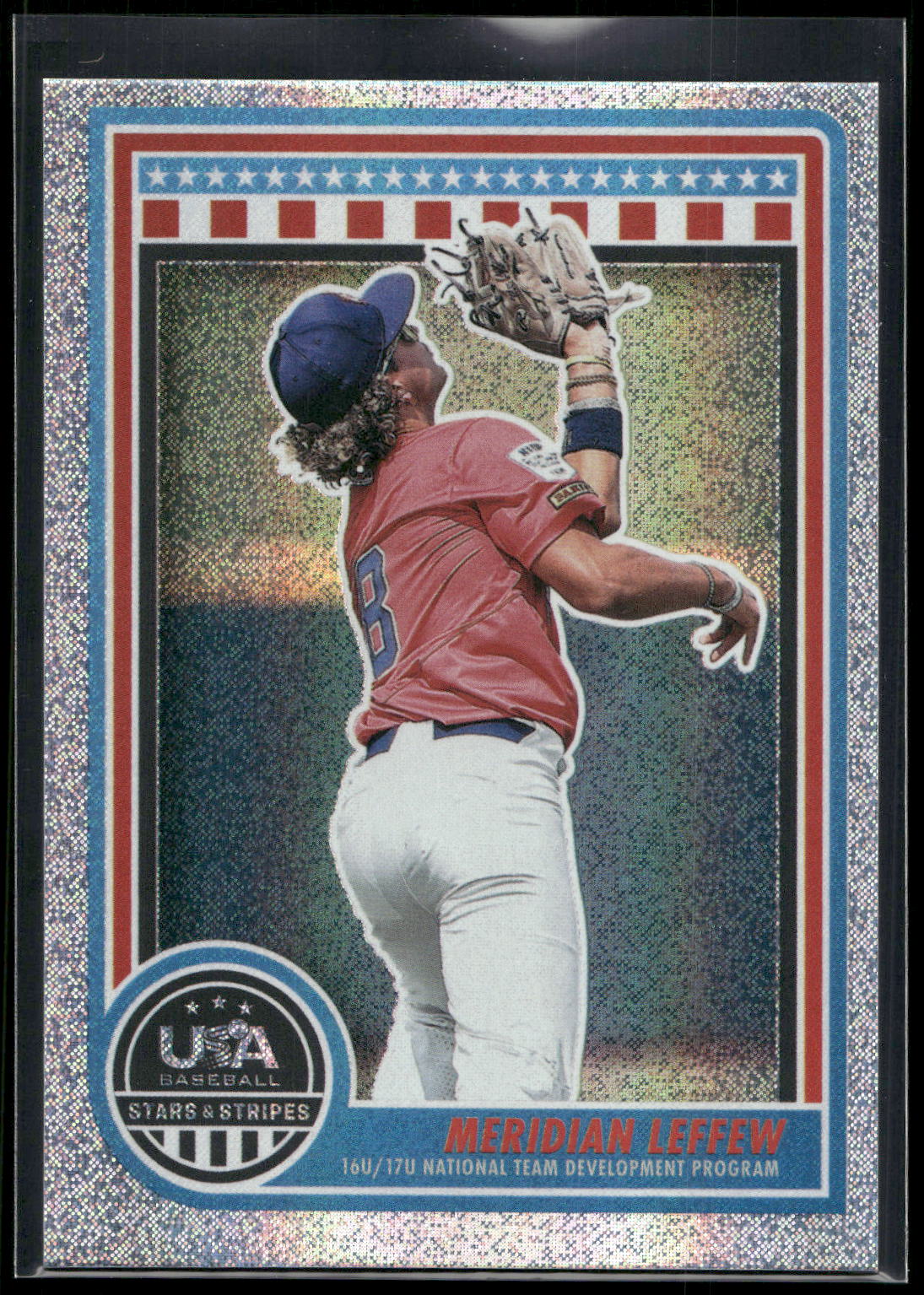 2025 Panini Stars & Stripes USA Baseball #156 Meridian Leffew Opening Day